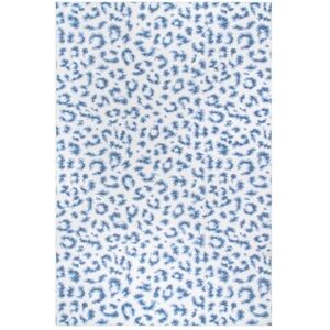 NuLoom Revel Blue Washable Area Rug 2’6x8’ NWT NEW